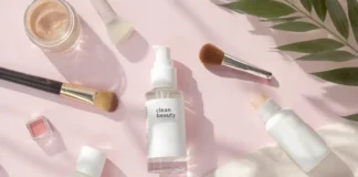 Ingredientes tóxicos en cosméticos: cómo identificarlos y qué alternativas elegir Productos cosméticos con lupa en etiqueta mostrando “paraben free”